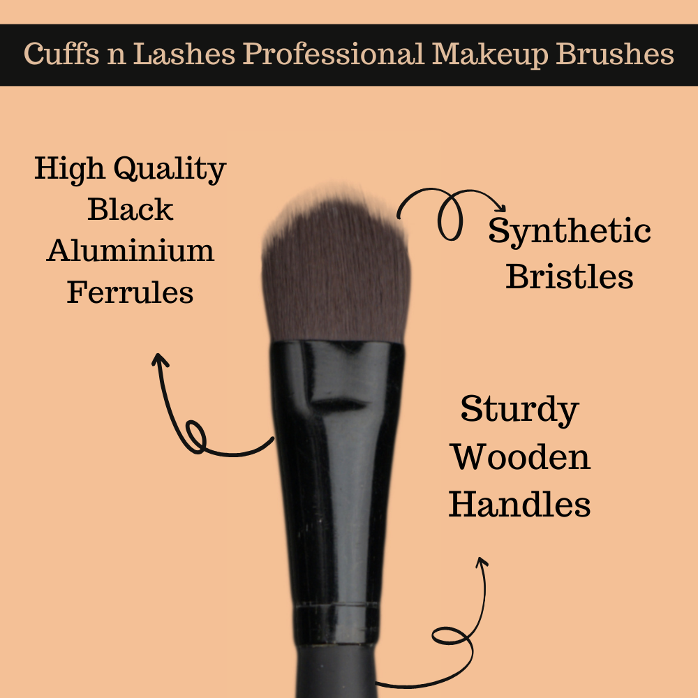 Cuffs N Lashes Makeup Brushes, F013 Foundation Brush