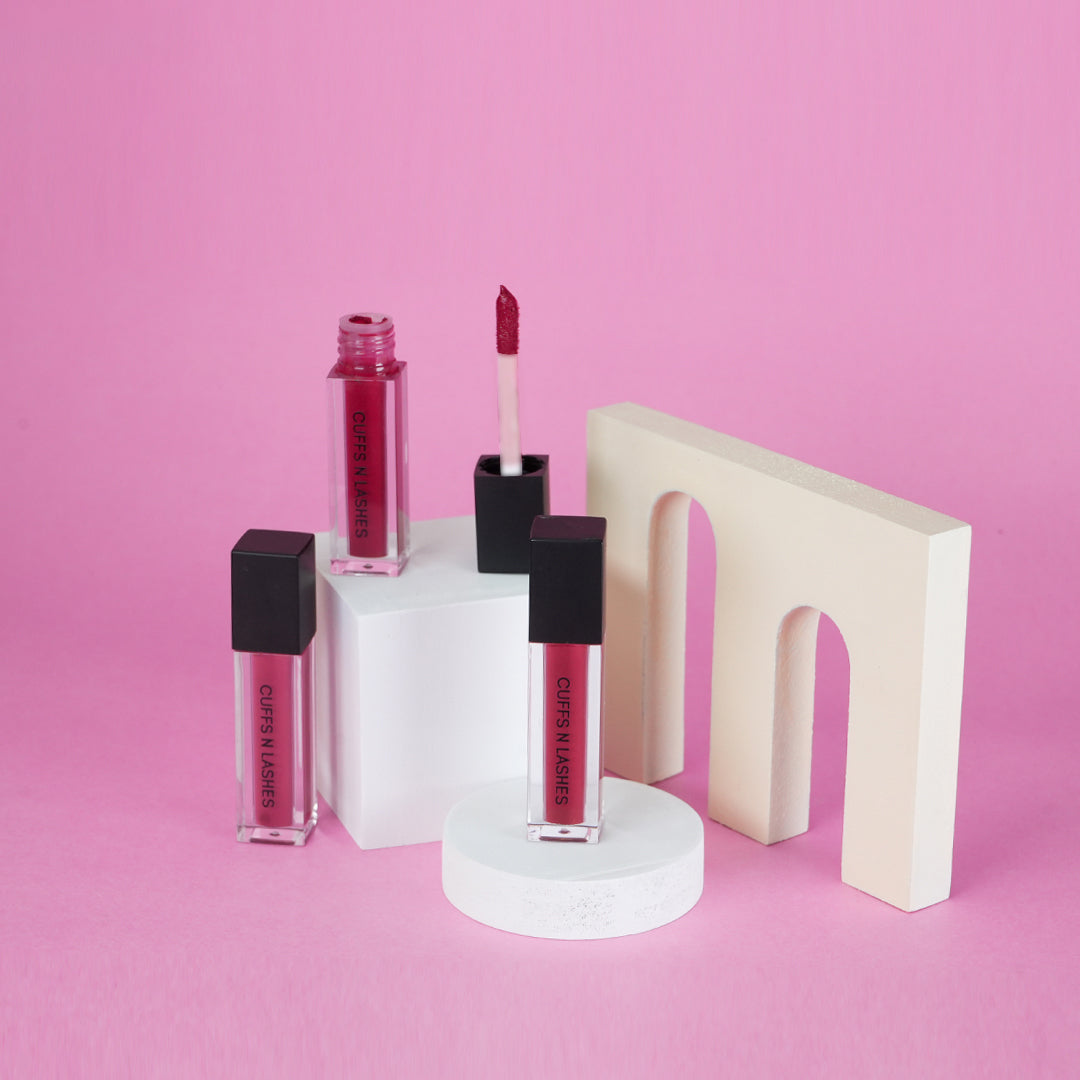 Cuffs N Lashes Matte Mini Liquid Lipstick Extra (Set of 3)