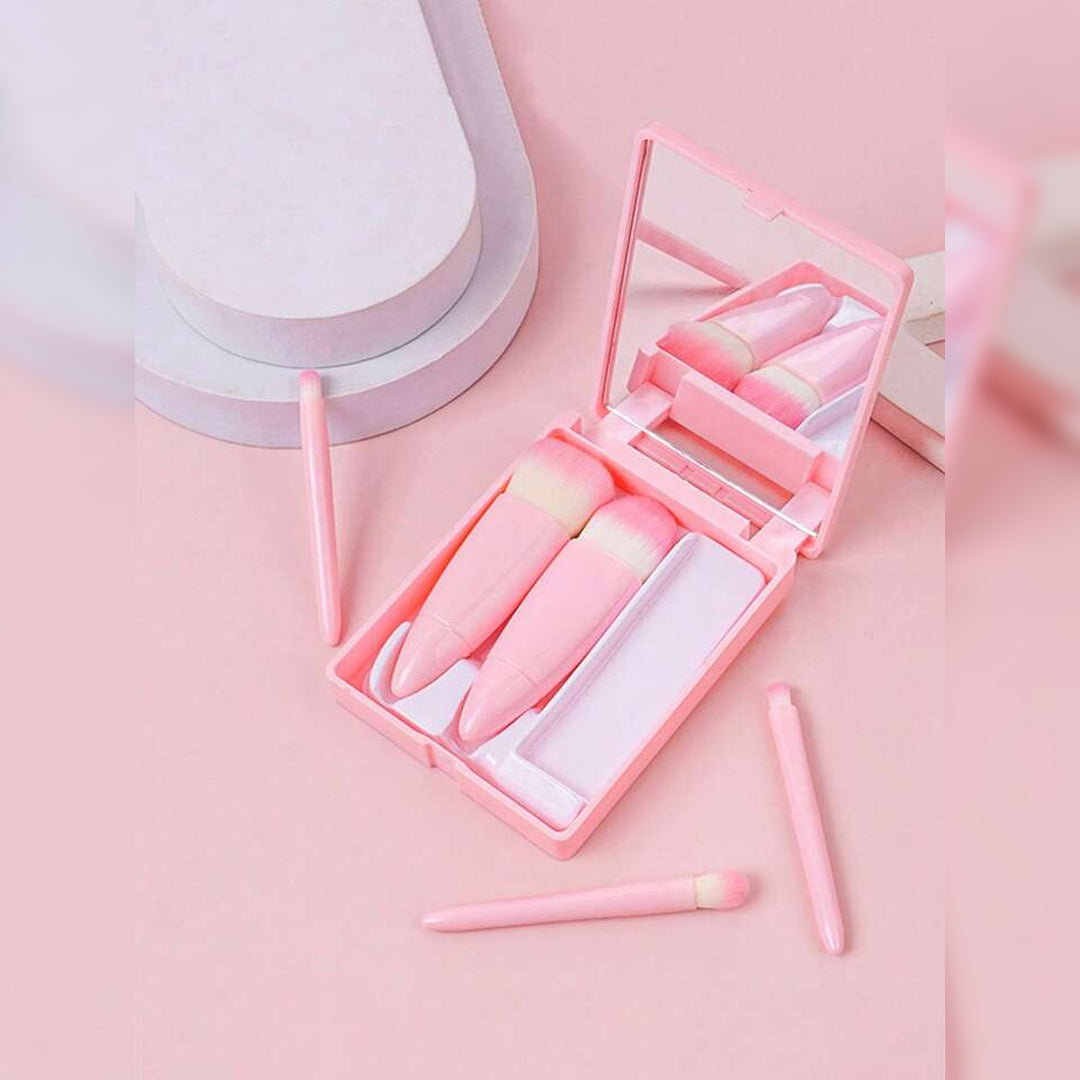 Cuffs N Lashes Mini Brush Set of 5 - Baby Pink