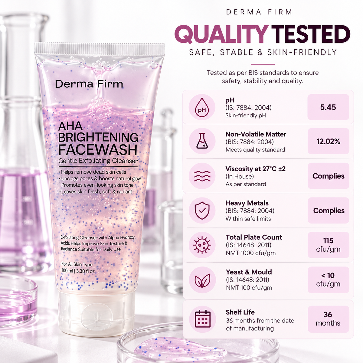 Derma Firm AHA Brightening Facewash