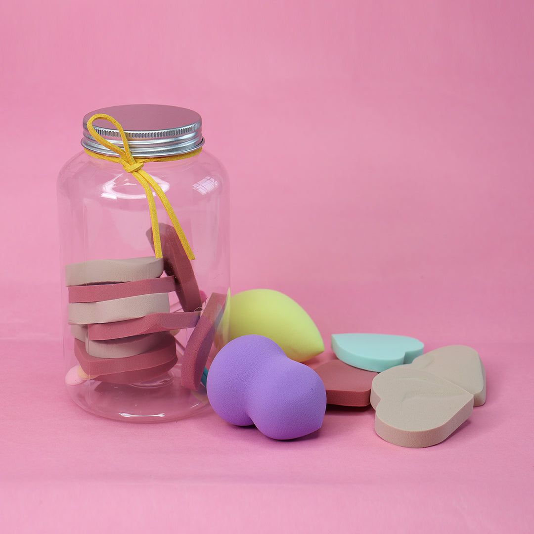 Cuffs N Lashes Multi Makeup Blender/Sponge With Bottle Jar