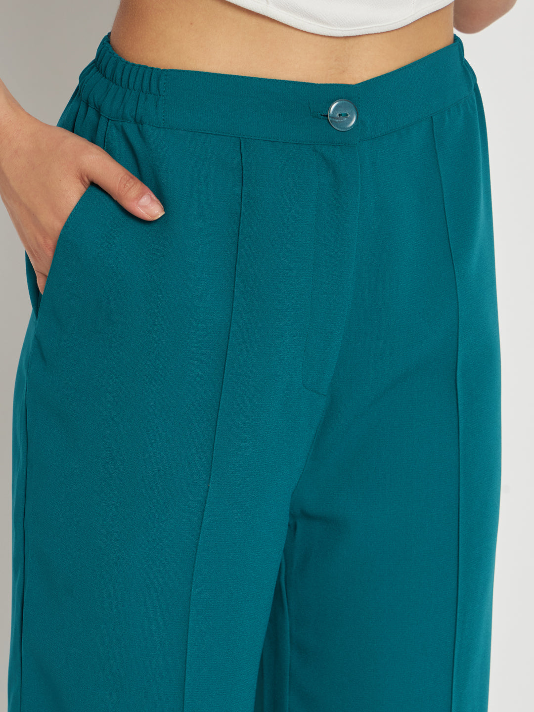 Plain Palazzo Pants Swahili Ladies Knot Parallel/Pants, Waist Size: Free  Size at Rs 180 in Noida