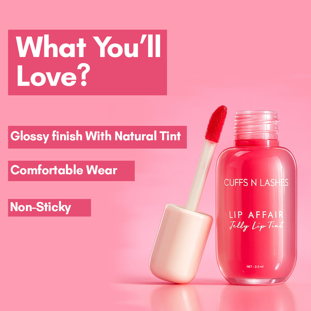 Cuffs N Lashes Lip Affair Jelly Lip Gloss Tint
