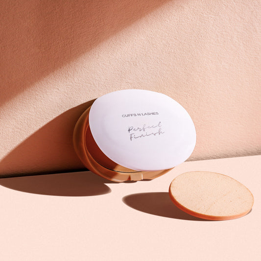 Cuffs N Lashes Perfect Finish Pressed Powder Compact with SPF 15