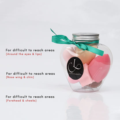 Cuffs N Lashes Multi Makeup Blender/Sponge Jar