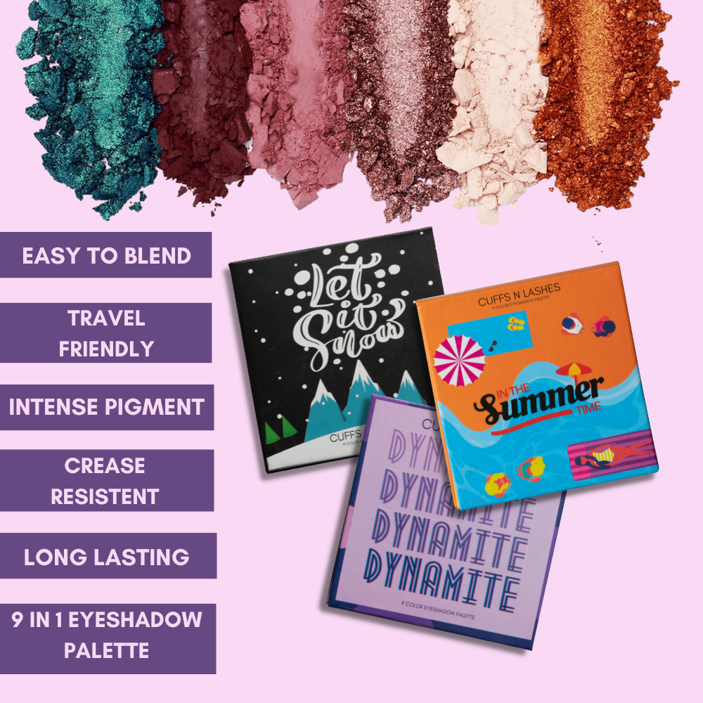 Cuffs N Lashes 9 Color Eyeshadow Palette