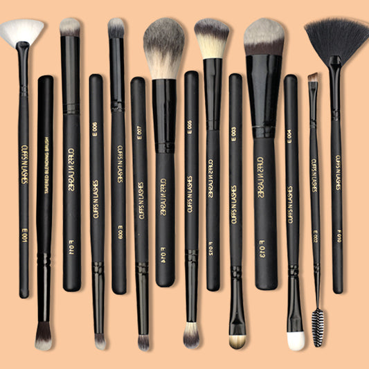 Cuffs N Lashes Makeup Brushes Set of 14