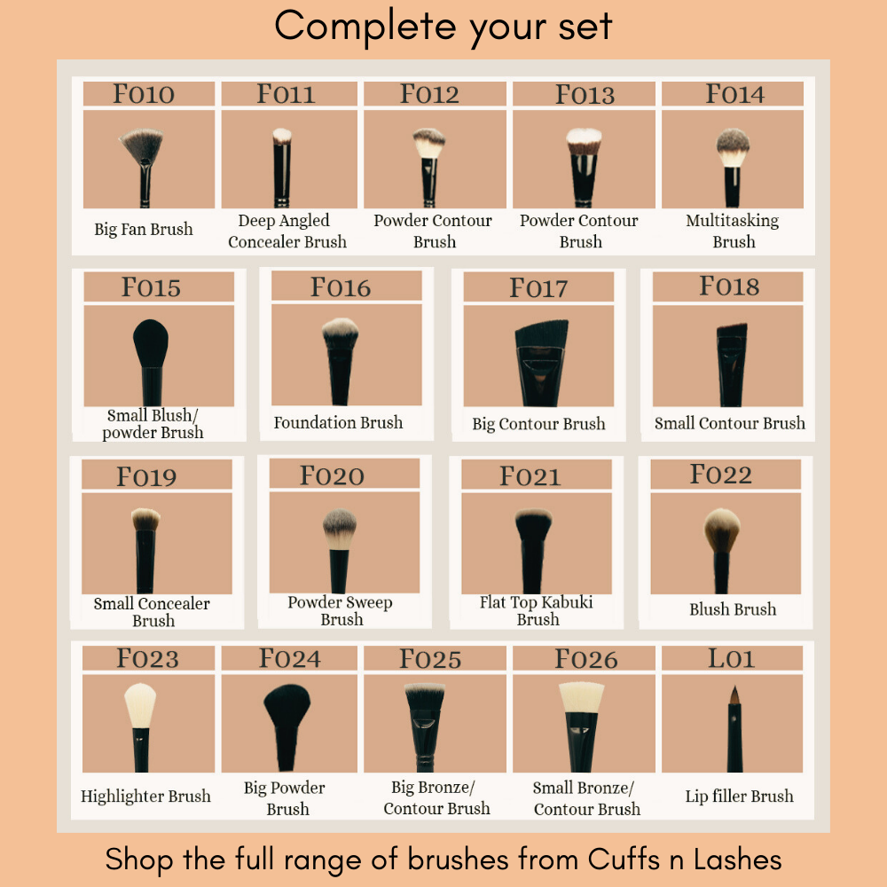 Cuffs N Lashes Makeup Brushes, F016 - Foundation Brush