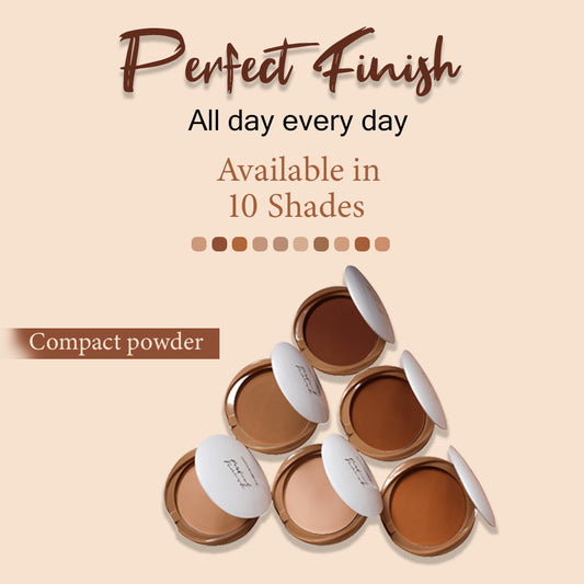 Cuffs N Lashes Perfect Finish Pressed Powder Compact with SPF 15