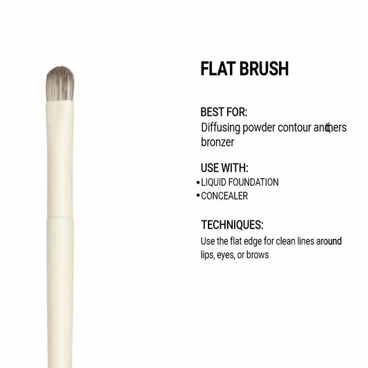 Cuffs n Lashes Pro Makeup Brush – Flat Brush