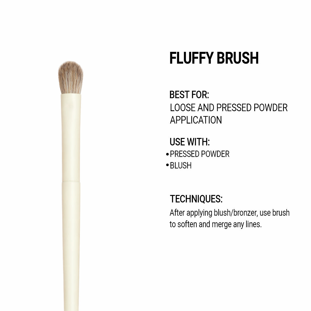 Cuffs n Lashes Pro Makeup Brush – Fluffy Brush
