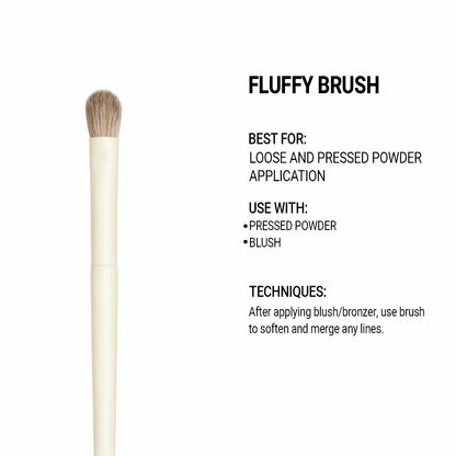 Cuffs n Lashes Pro Makeup Brush – Fluffy Brush