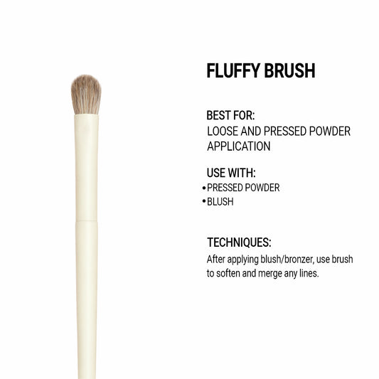 Cuffs n Lashes Pro Makeup Brush – Fluffy Brush