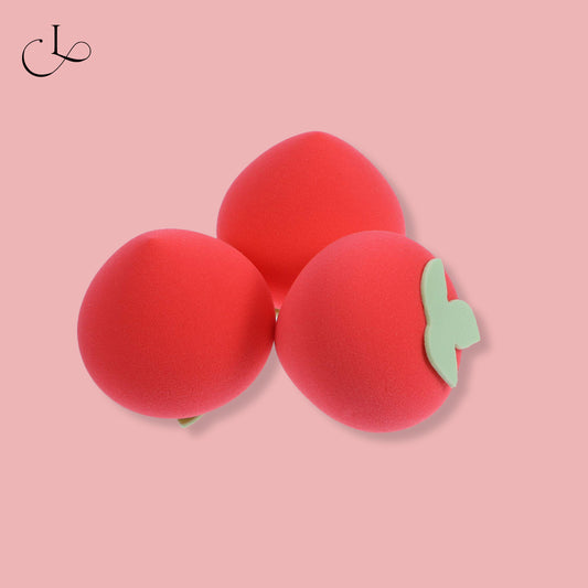 Cuffs N Lashes Makeup Blender/Sponge Fruit Series - Strawberry