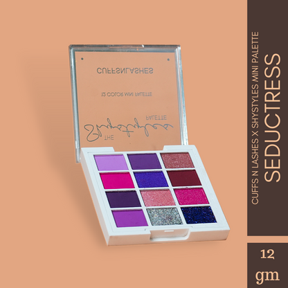 Cuffs n Lashes x ShyStyles 12 Color Mini Palette