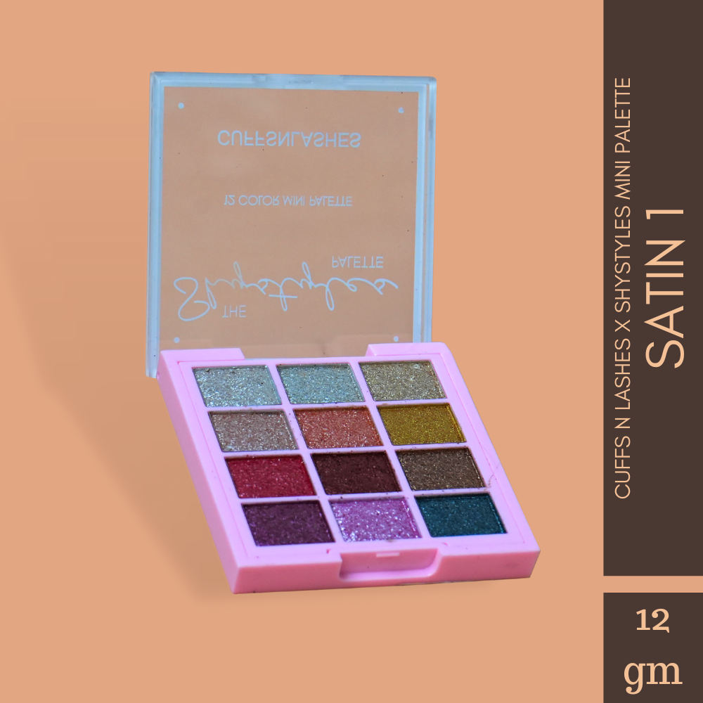 Cuffs n Lashes x ShyStyles 12 Color Mini Palette