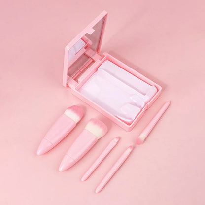 Cuffs N Lashes Mini Brush Set of 5 - Baby Pink