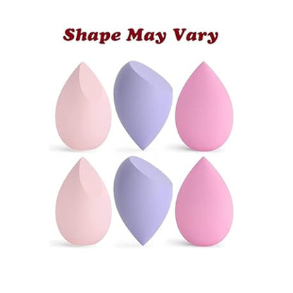 Cuffs N Lashes Makeup Blender/Sponge Set of 6 Multicolor