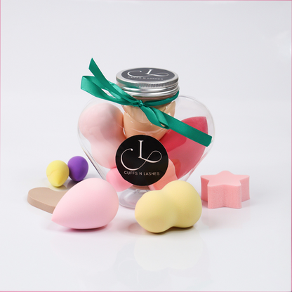 Cuffs N Lashes Multi Makeup Blender/Sponge Jar