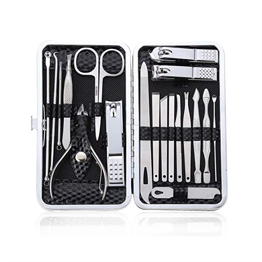 Cuffs N Lashes 16 in 1 Stainless Steel Manicure Pedicure Set