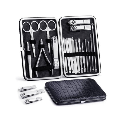 Cuffs N Lashes 16 in 1 Stainless Steel Manicure Pedicure Set