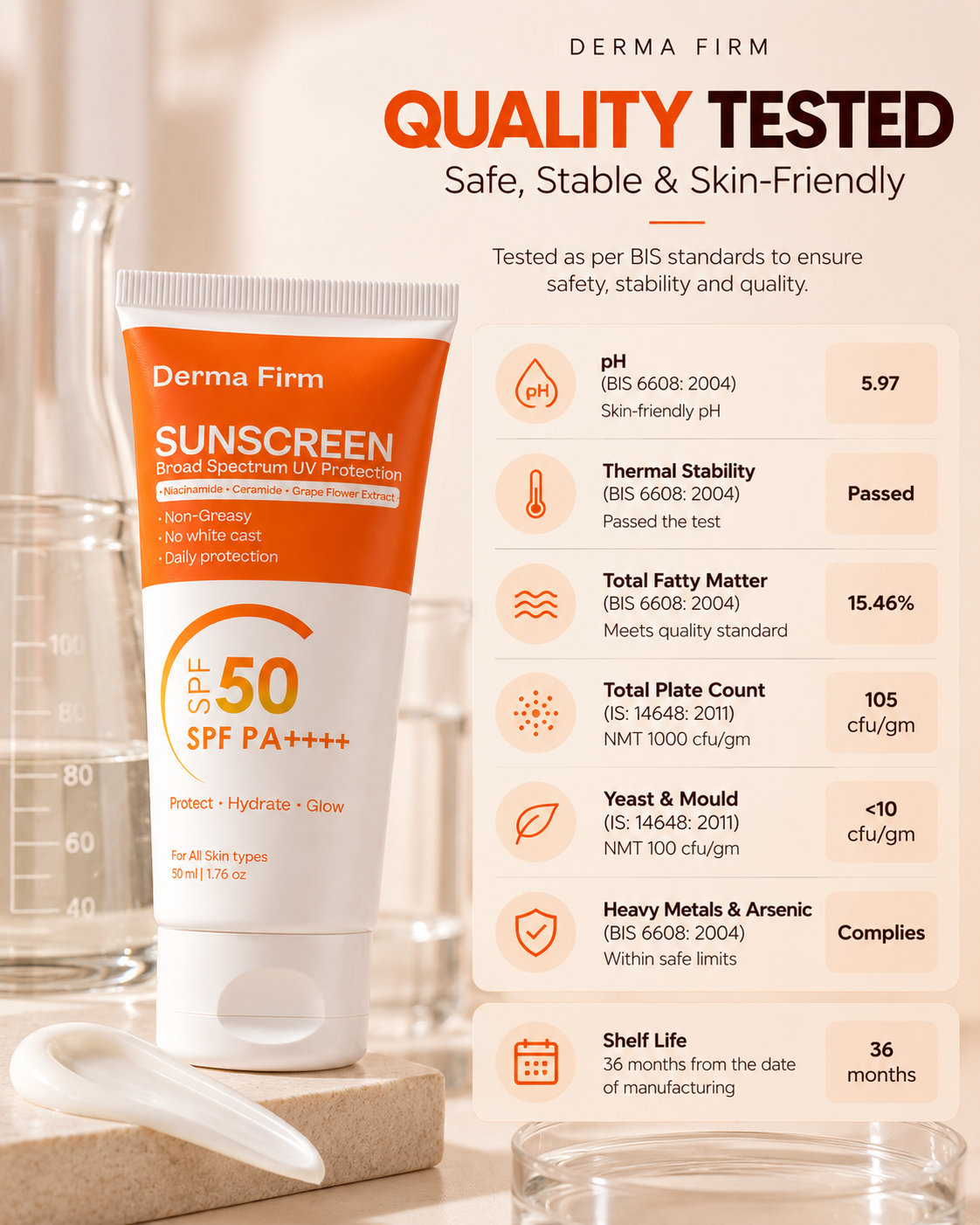 Derma Firm Sunscreen SPF 50 PA++++