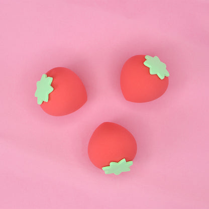 Cuffs N Lashes Makeup Blender/Sponge Set of 3 - Strawberry