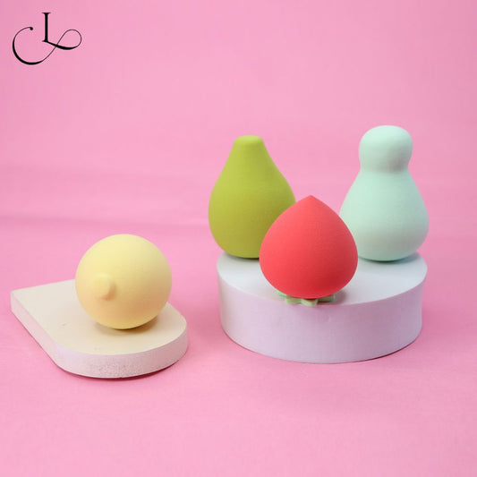 Cuffs N Lashes Makeup Blender/Sponge Set of 4 - Fruit Series