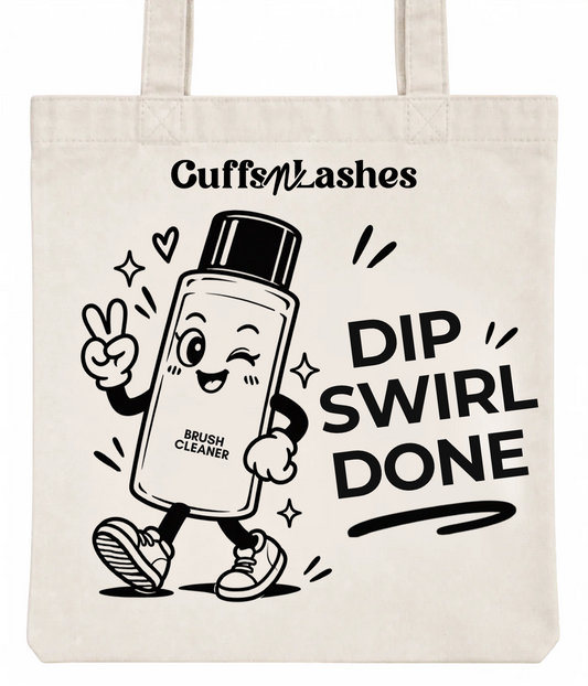 Cuffs N Lashes Dip Swirl Done Tote Bag
