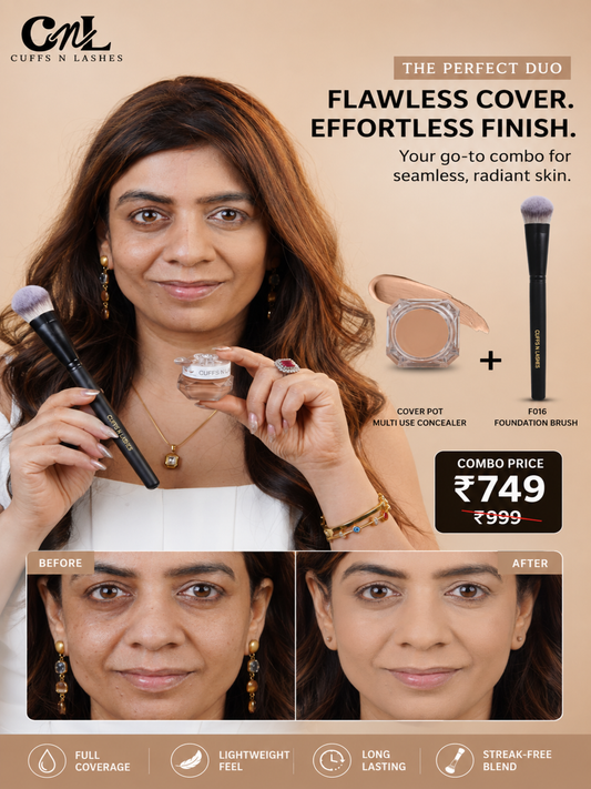 CUFFS N LASHES Coverpot + F016 Flawless Base Duo | Pick you shade