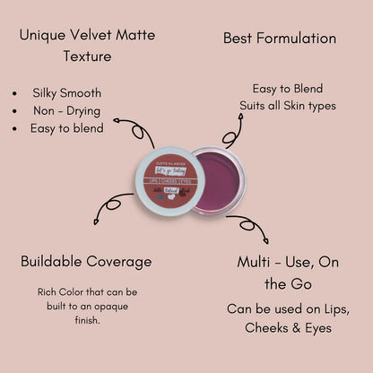 Cuffs N Lashes Let’s Go Tinting Set of 6 – Mini  Lip, Cheek & Eye Tints