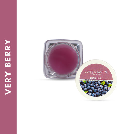 CUFFS N LASHES LUSH LIPS INTENSIVE RECOVERY LIP MASK-    VERY BERRY