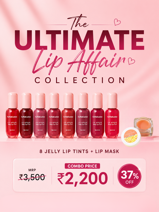 Cuffs N Lashes The ULTIMATE Lip Affair Collection | 8 Jelly Lip Tints + Lip Mask