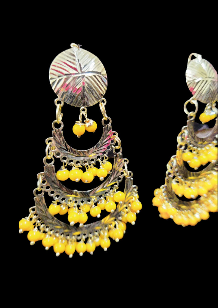 Yellow earrings - Women - 1741462028