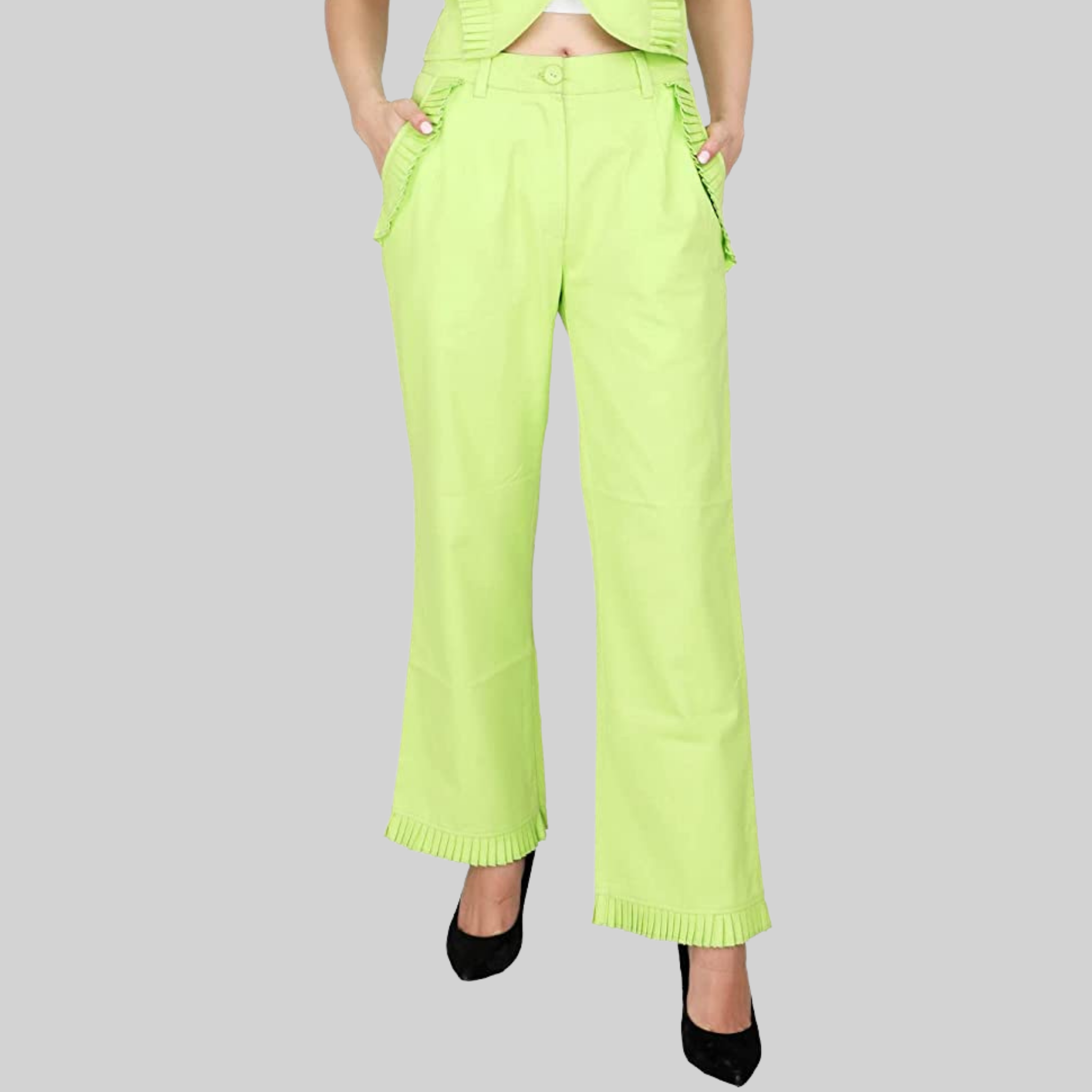 Lime Green & Pink Striped Wide Leg Pant | z.aa Women's Clothes Downtown  St.Pete – z•aa dress up studio